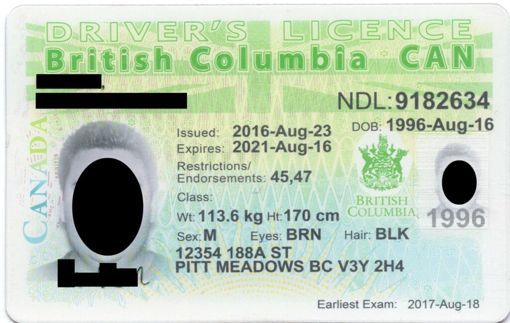 British Columbia fake ID - Buy Scannable Fake ID with Bitcoin