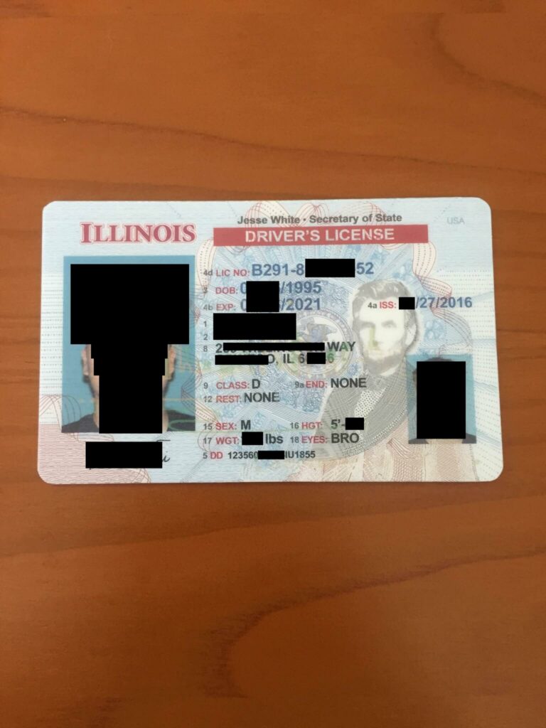 Illinois FAKE ID - Buy Scannable Fake ID with Bitcoin