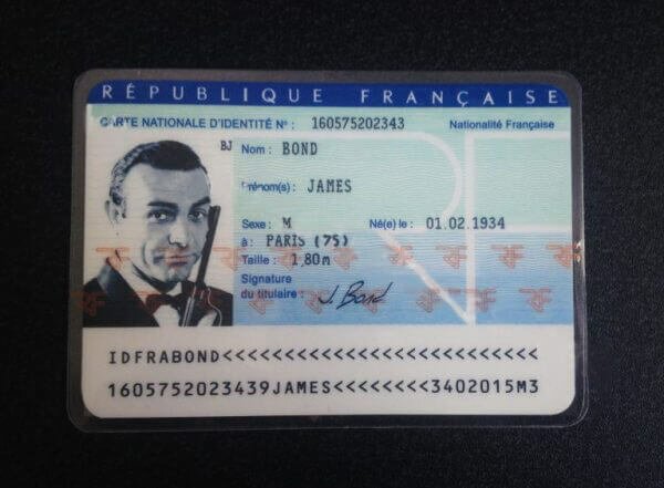 French Fake National ID Card (Carte nationale d’identité)