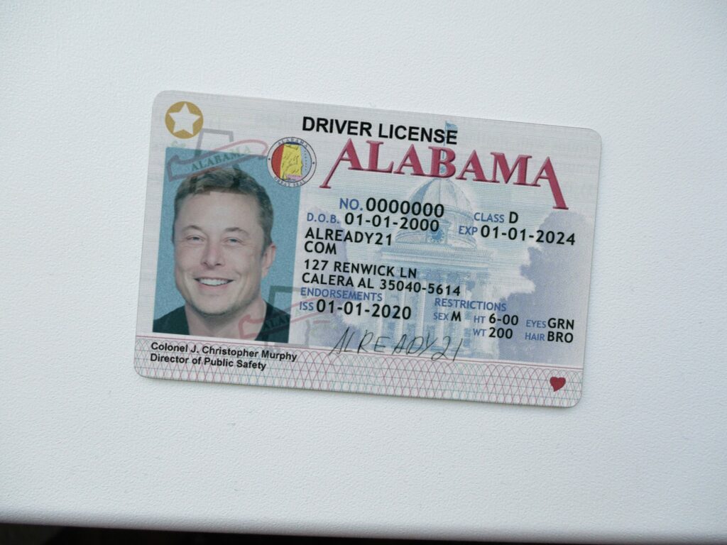 Alabama fake ID - Buy Scannable Fake ID with Bitcoin
