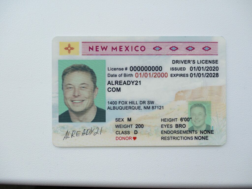New Mexico Fake ID - Buy Scannable Fake ID with Bitcoin
