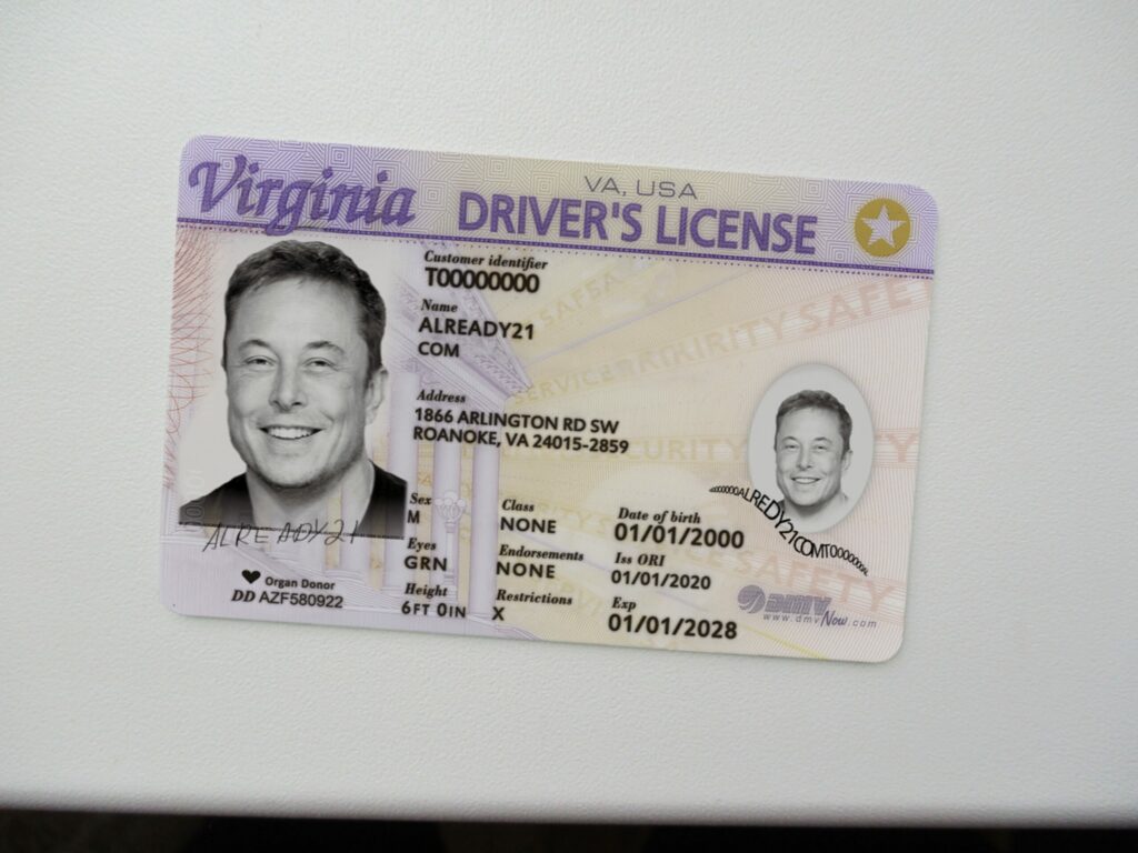 Virginia fake ID - Buy Scannable Fake ID with Bitcoin