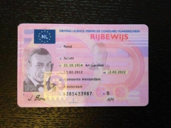 New Netherlands Fake Driving Licence (Rijbewijs) - Buy Scannable Fake ID