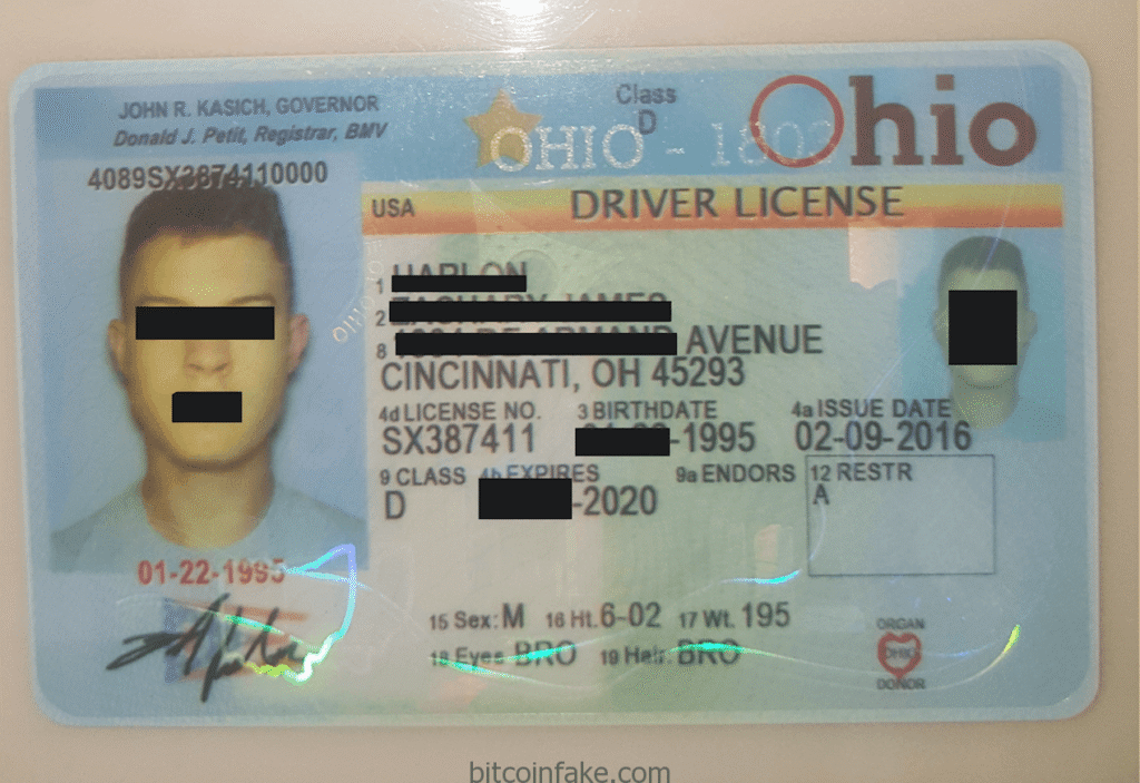 Ohio fake ID - Buy Scannable Fake ID with Bitcoin