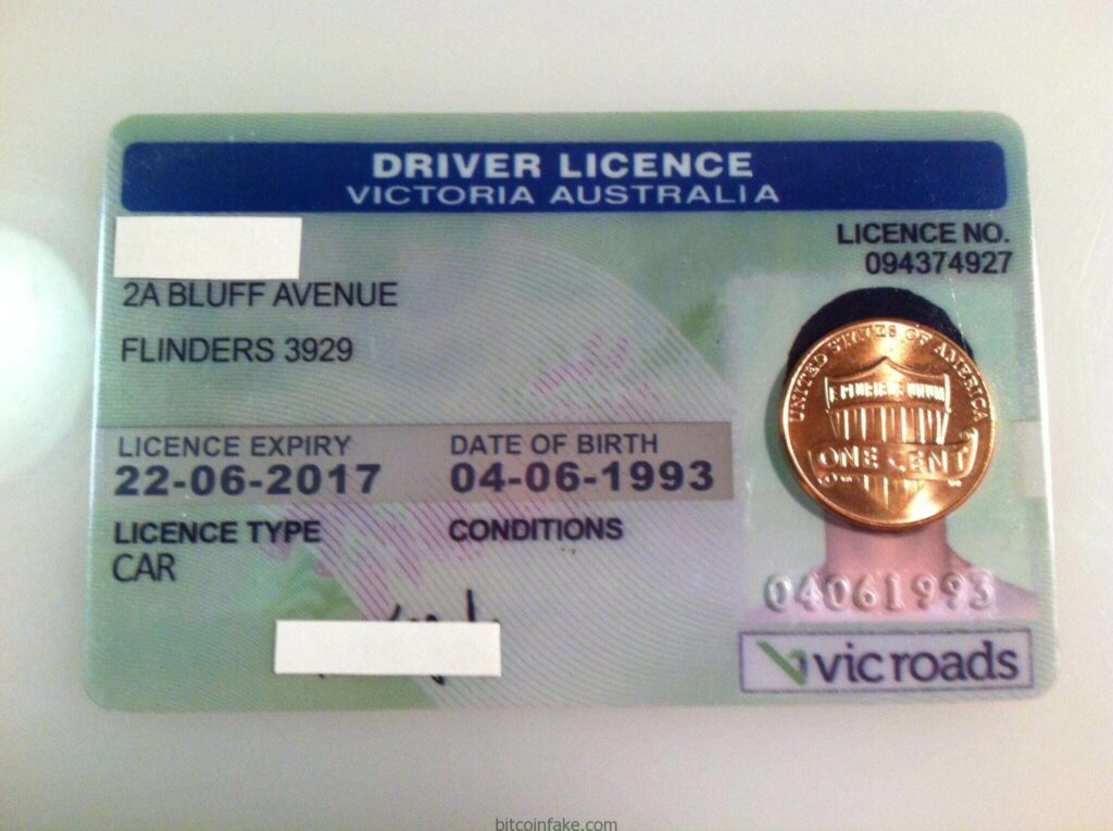 Australian Victoria Drivers License